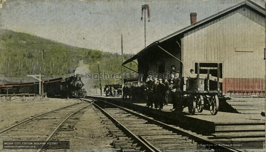 Postcard: Boston & Maine Station, Hinsdale, New Hampshire